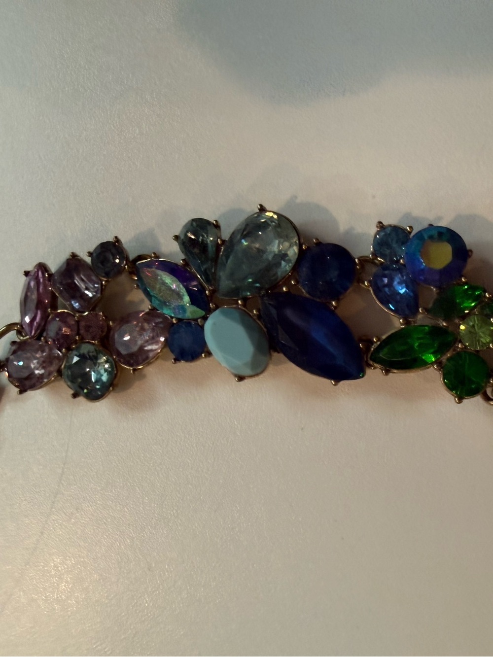 J.Crew Rainbow Ombré Statement Necklace - Picture 4 of 11